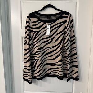 Ann Taylor Striped Knit Sweater